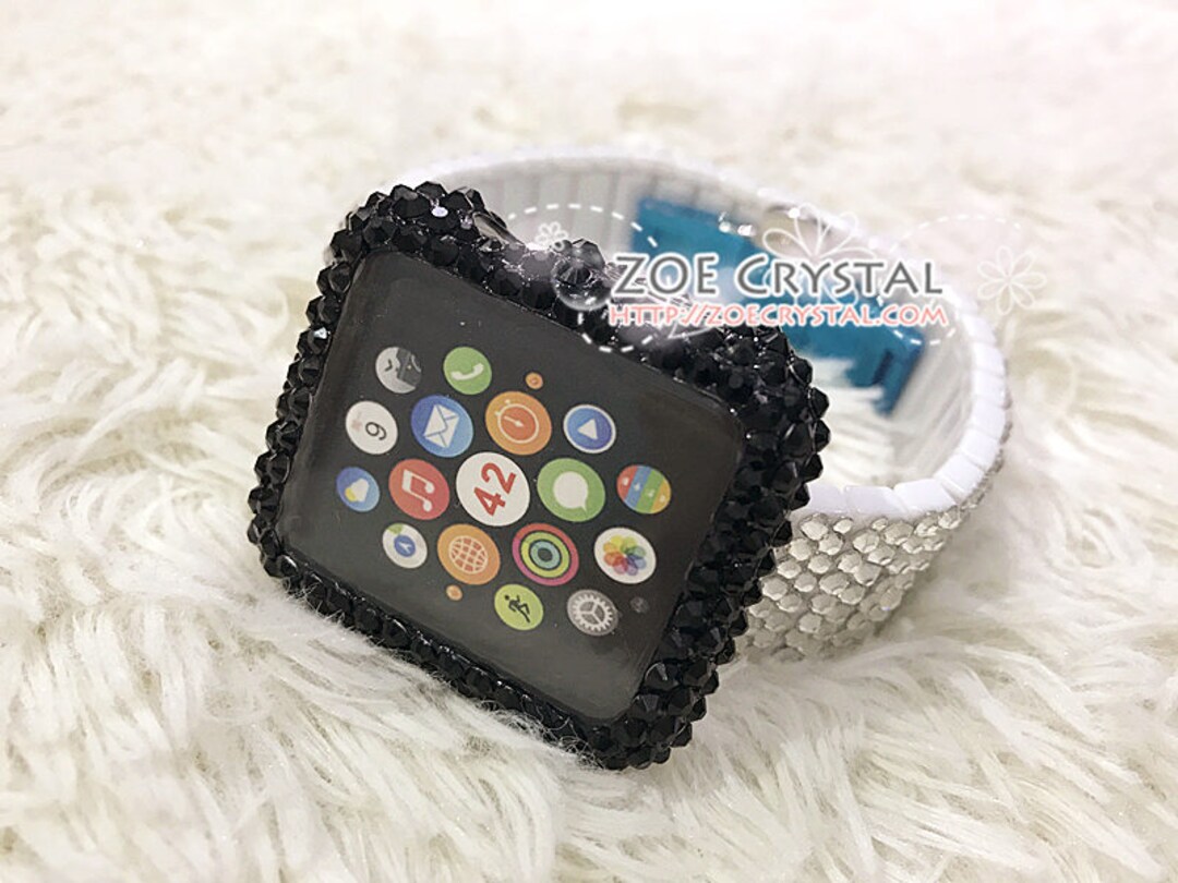 Bling Apple Watch Black Swarovski Crystal Case / Protector / Cover With