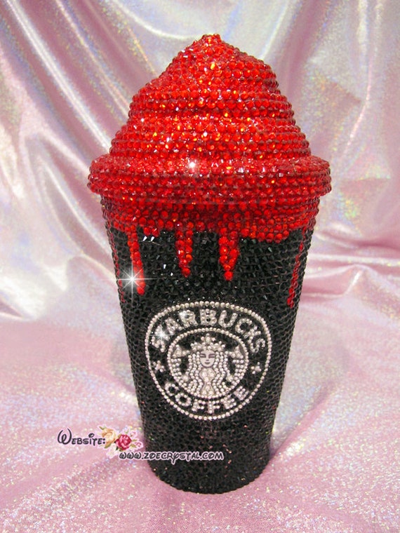 Bedazzled BLING STARBUCKS Coffee Cup / Mug / Tumbler Trisha Paytas Spa