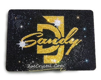 Customize or Personalize Your BLING MACBOOK Case /Cover with Favorite Logo, Symbol, Idol, Celeb, DJ using Sparkly Shinny Crystal Rhinestones