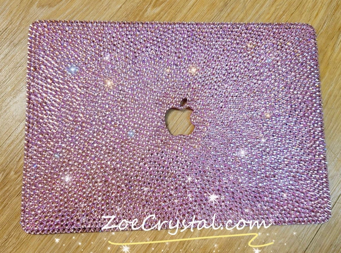 Rose gold glitter 2025 macbook air case