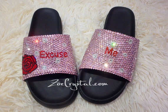cute bedazzled sandals