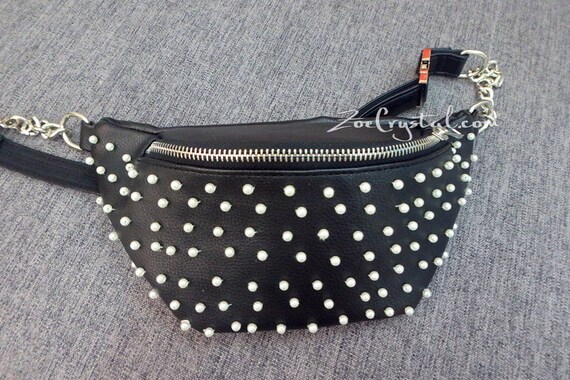 BELT BAG With Pearl in Fashion and Luxury Fanny Pack Hip Bag Travel Pouch Hands Free Bag Boho Waist Bag duck Canvas Bag Etsy UK