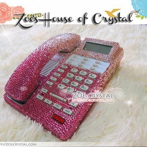 Bling and Sparkly Pink OFFICE / DESK  PHONE to ensure a good conversation for every call.