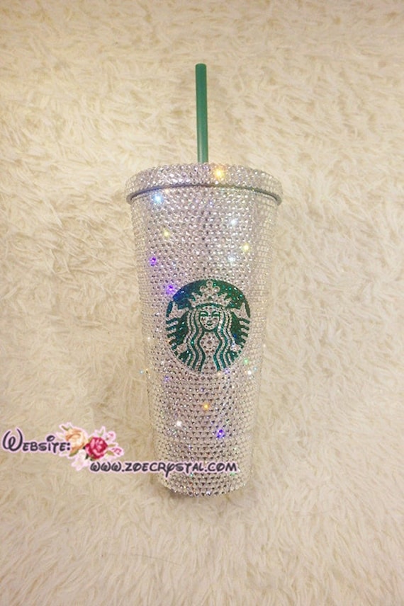 BLING STARBUCKS Coffee Cold Cup / Mug / Tumbler with Swarovski Crystal