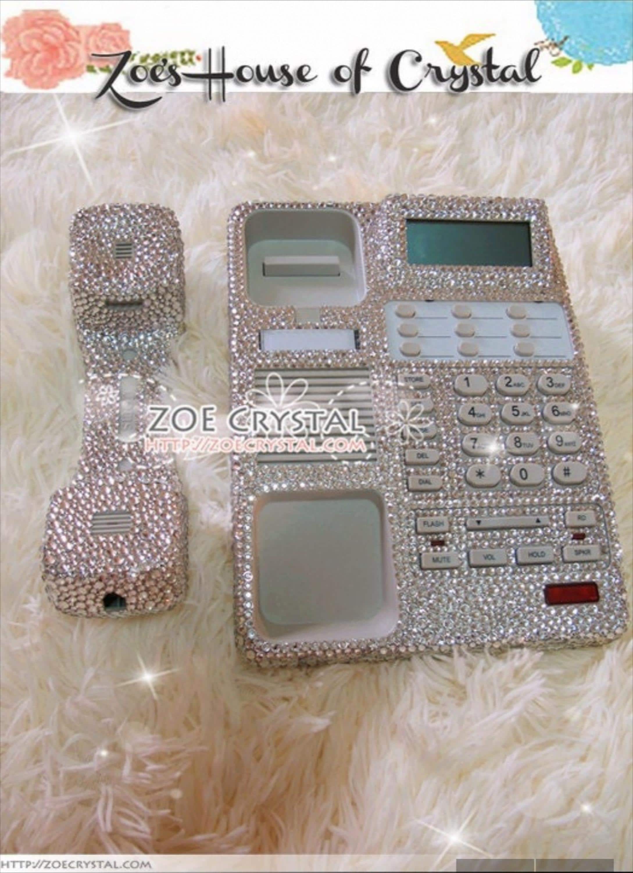 Swarovski Crystal Telephone - Etsy