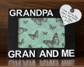 Personalised grandpa ,gran and me, photo frame, grandparent picture frame, personalised photo frame, grandpa frame, gran frame, family gift