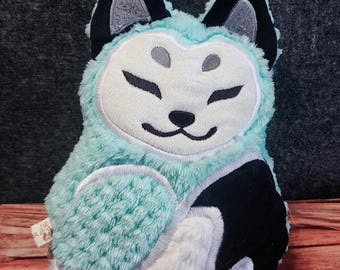 Mintgroen pluche voskussen – zacht knuffeldier, 10 inch