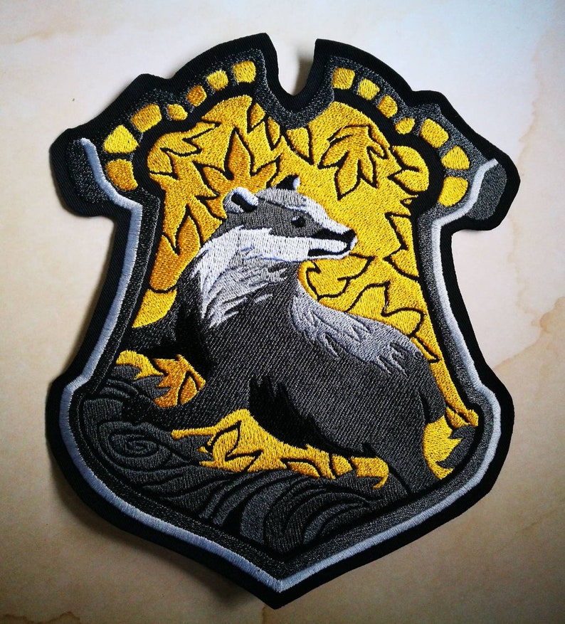 Badger-embleem Geborduurde opgenaaide patch image 1