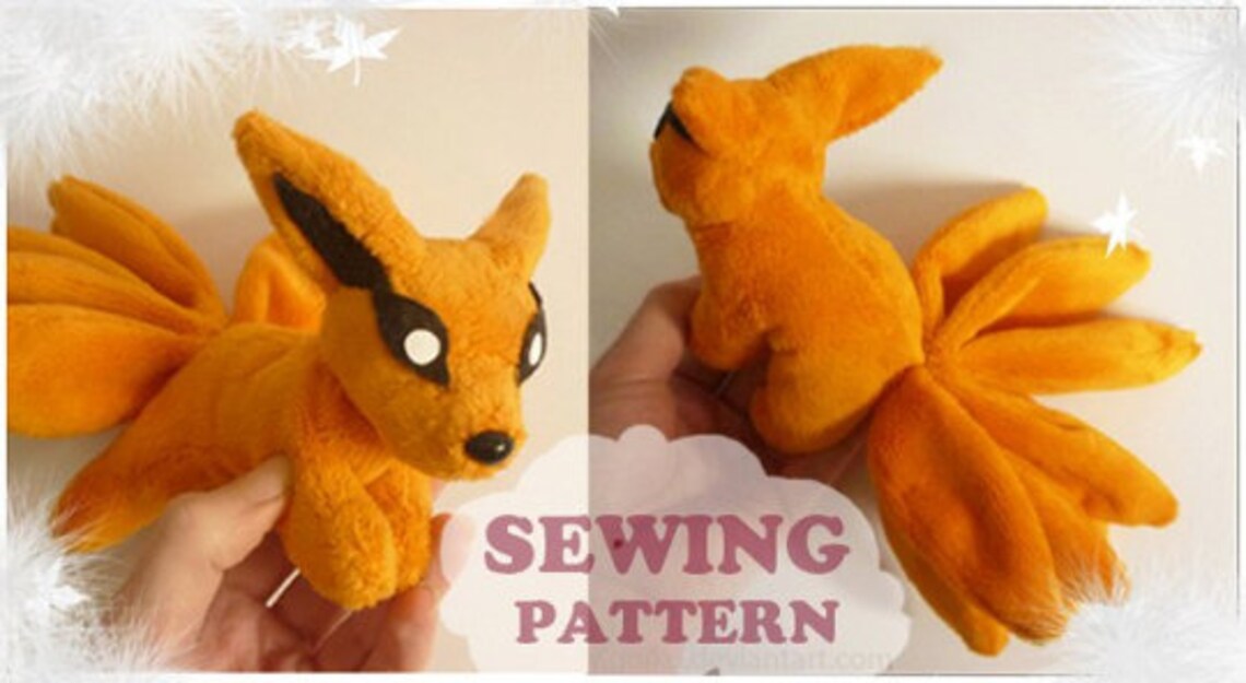 SEWING PATTERN ONLY ~ Kitsune Nine-tailed Fox Magnet Plushie - Etsy