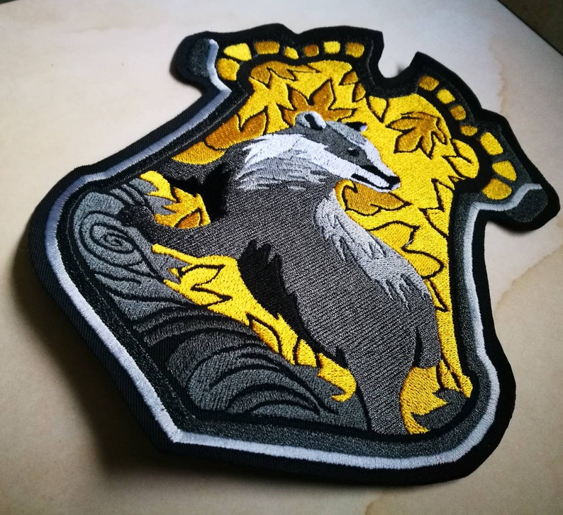 Badger-embleem Geborduurde opgenaaide patch image 2