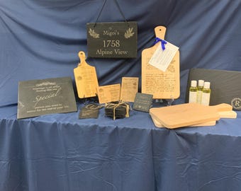 Display Easel for Cutting Boards, Slate Coasters, Charcuterie Boards