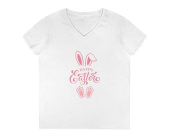Pink Bunny Ears "Happy Easter" Tee | T-Shirt