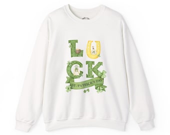 Besticktes St Patrick's Day Sweatshirt | Glücksklee Design