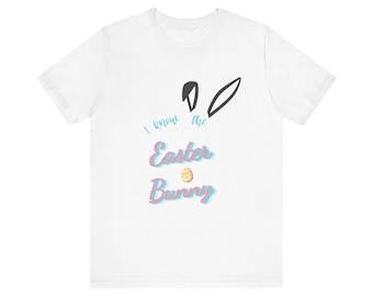 Ich weiß, der Osterhase T-Shirt | Pastell Grafik Tee