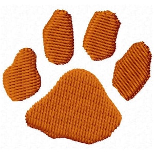 Paw Print Machine Embroidery Design - Instant Download