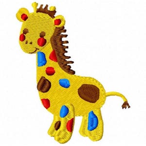 Giraffe Embroidery Design - Instant Download