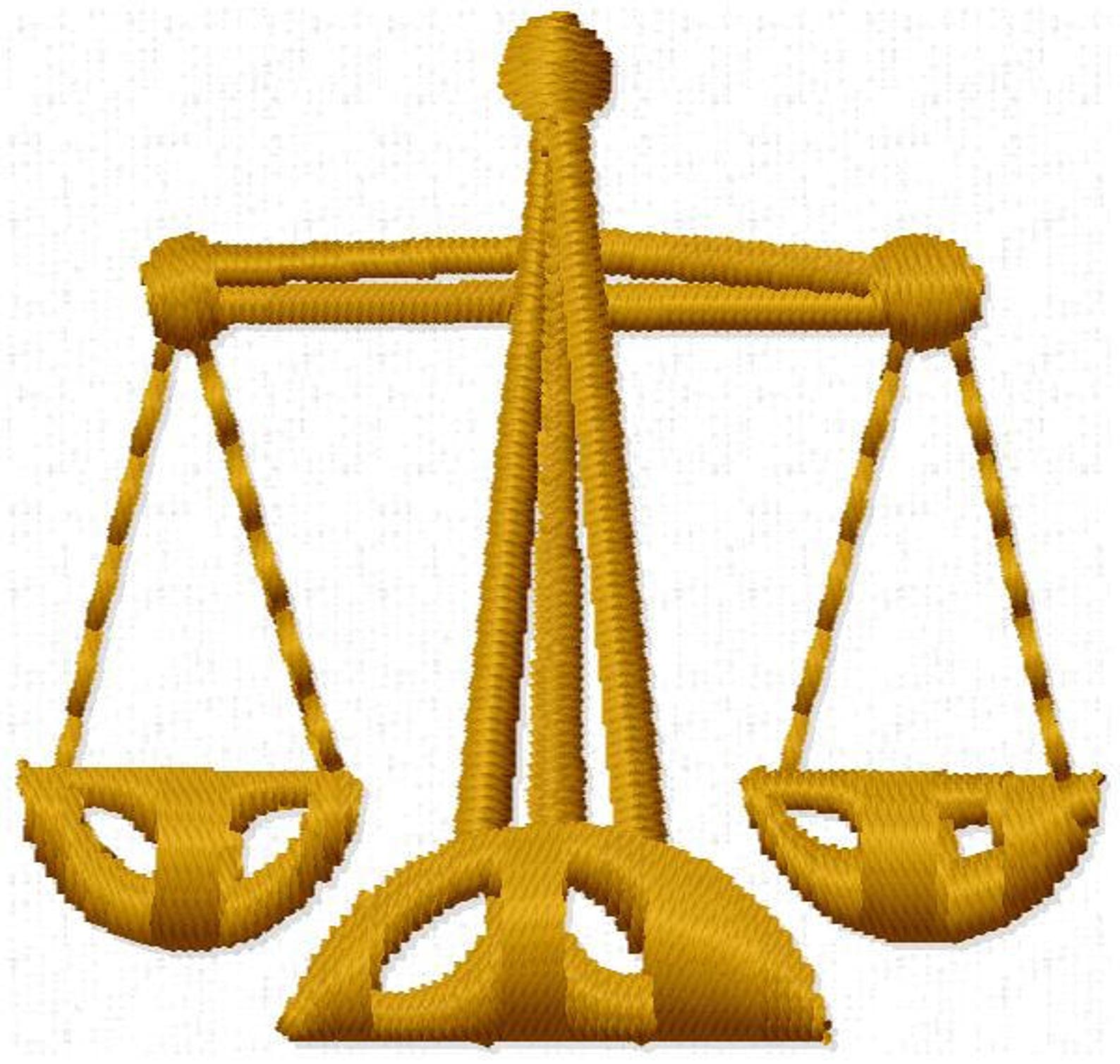 Justice Scales Machine Embroidery Design Instant Download Etsy