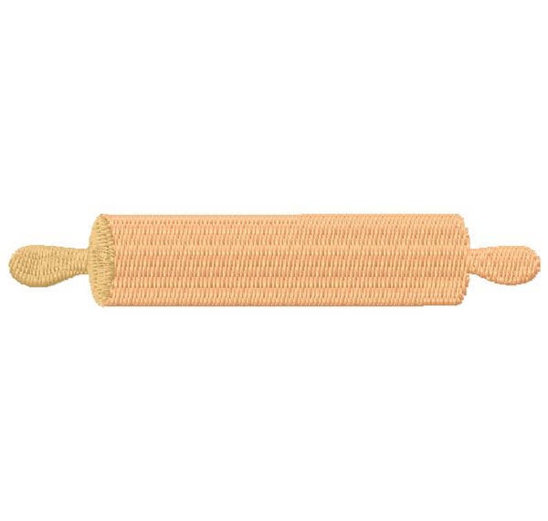 Rolling Pin Machine Embroidery Design Instant Download Etsy