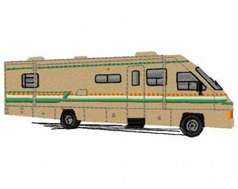 RV Camper Embroidery Design - Instant Download