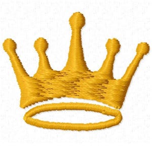 Crown Embroidery Design - Instant Download