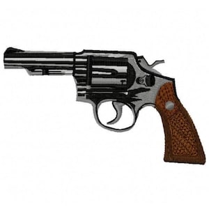 Revolver Machine Embroidery Design - Instant Download