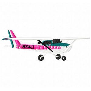 Solo Plane Machine Embroidery Design - Instant Download