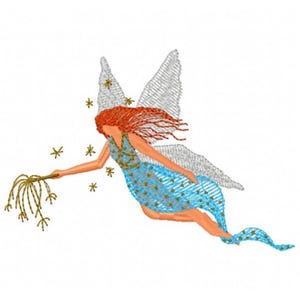 Fairie Machine Embroidery Design - Instant Download