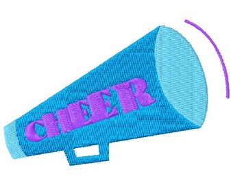 Cheer Megaphone Machine Embroidery Design - Instant Download