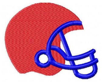 Football Helmet Machine Embroidery Design - Instant Download