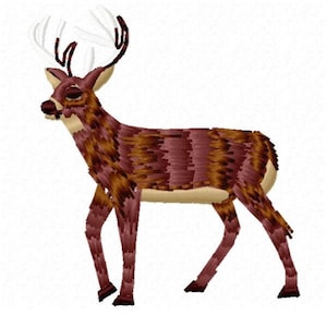 Deer Machine Embroidery Design - Instant Download
