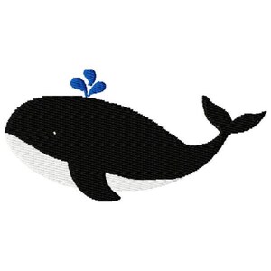 Whale Machine Embroidery Design - Instant Download
