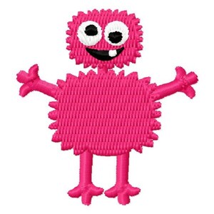 Small Crazy Monster Embroidery Design - Instant Download