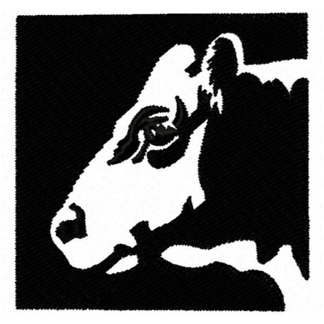 Cow in Reverse Embroidery Design - Instant Download - Etsy