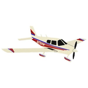 Diseño de bordado a máquina de avión Piper - Descarga instantánea