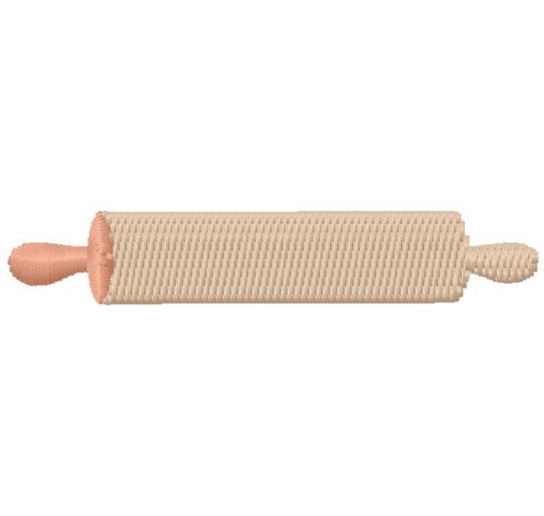Small Rolling Pin Machine Embroidery Design Instant Download Etsy