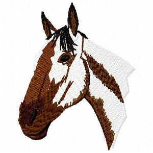 Horse Head Machine Embroidery Design - Instant Download