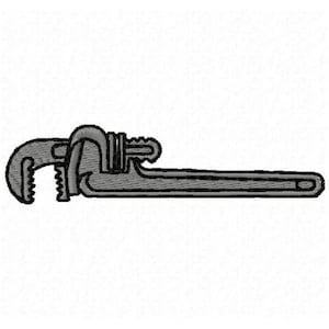 Wrench Embroidery Design - Instant Download