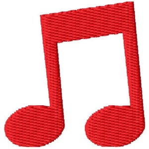小さな音符の刺繍デザイン - すぐにダウンロード