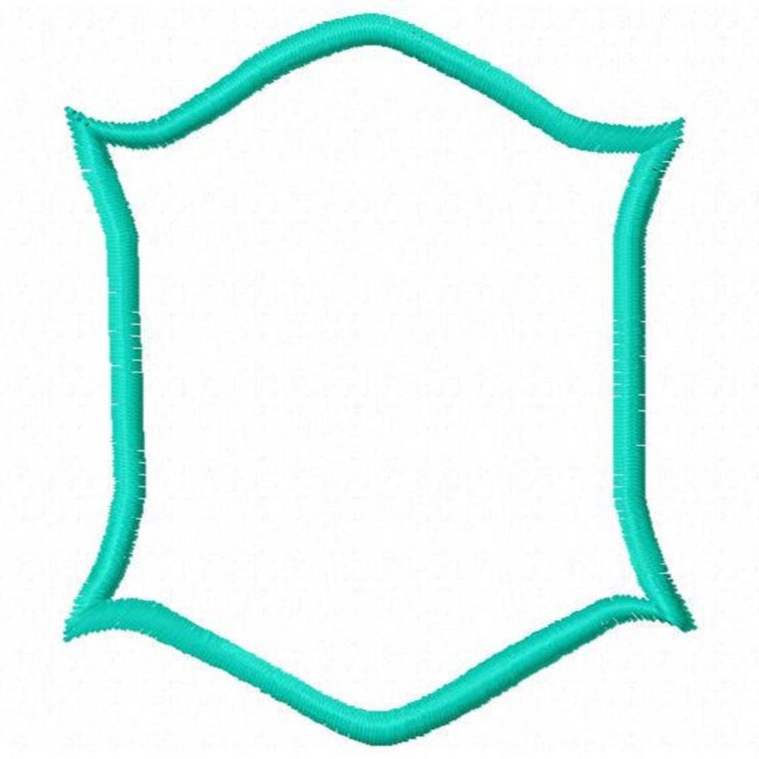 Frame Applique Patch Embroidery Design - Instant Download - Etsy