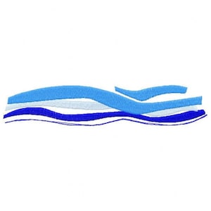 Waves Embroidery Design - Instant Download