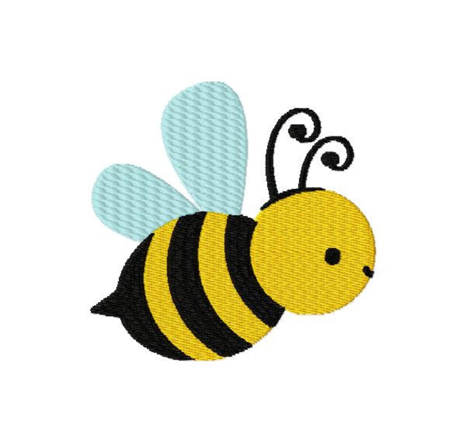 bee embroidery design