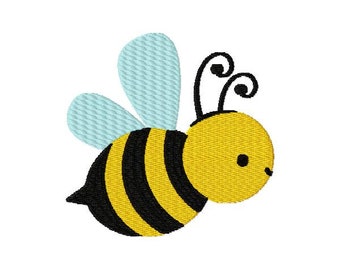 Bee Embroidery Design - Instant Download