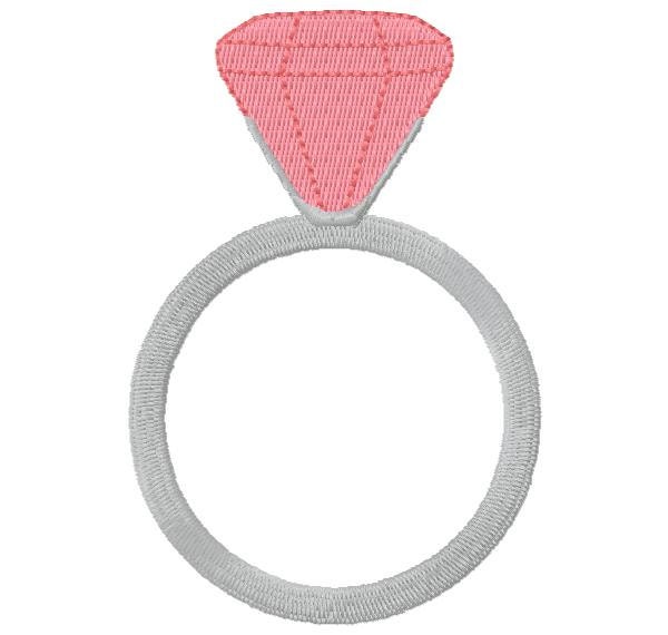 Diamond Ring Embroidery Design Instant Download Etsy