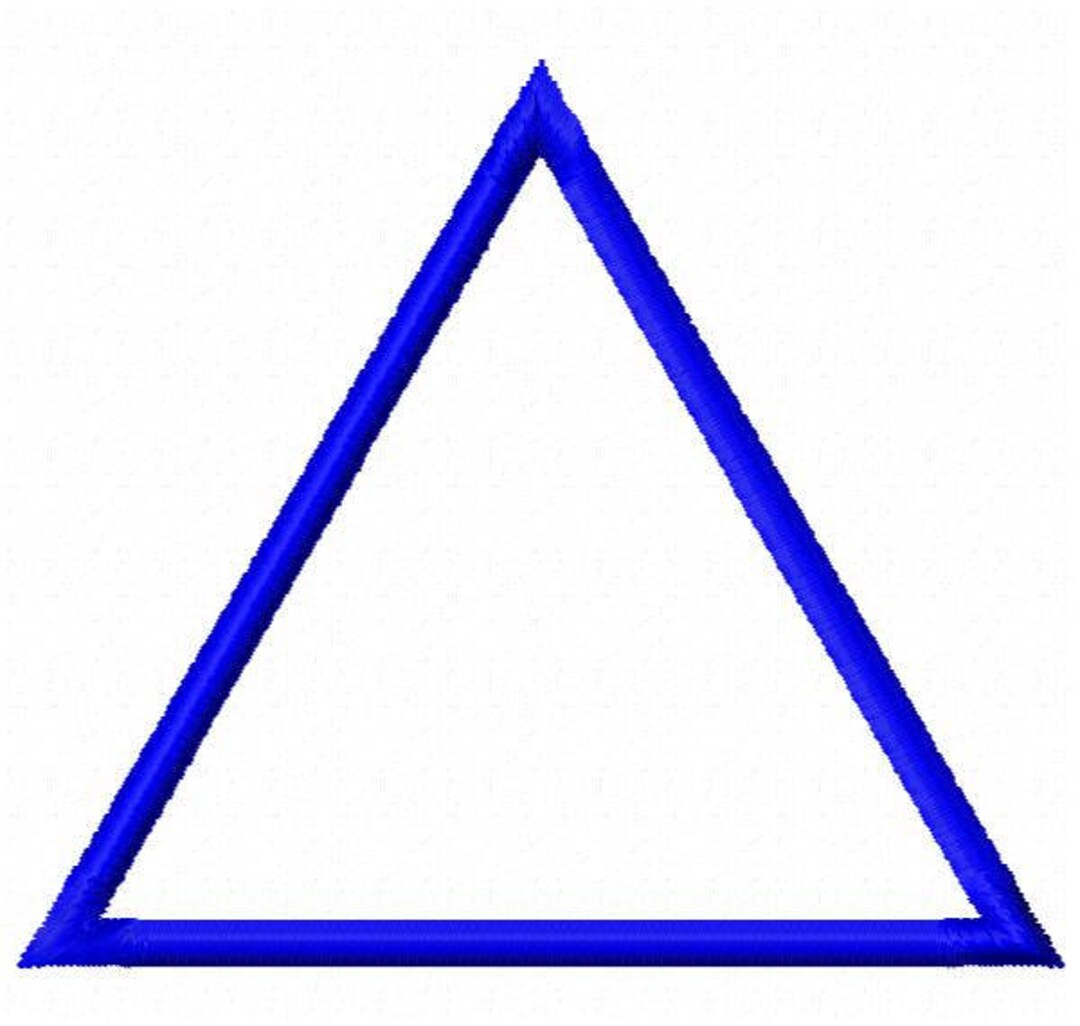 Triangle Applique Patch Embroidery Design - Instant Download - Etsy