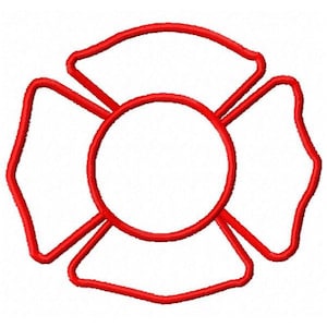 Maltese Cross Machine Embroidery Design - Instant Download