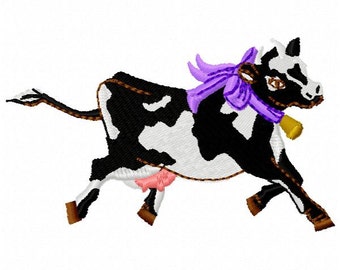 Cow Machine Embroidery Design - Instant Download