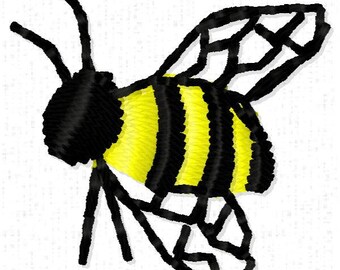 Bee Embroidery Design - Instant Download