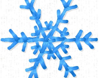 Small Snowflake Machine Embroidery Design ~ Instant Download