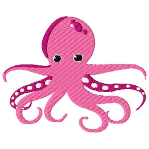 Octopus Machine Embroidery Design - Instant Download