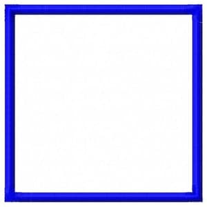 Square Applique Patch Embroidery Design - Instant Download